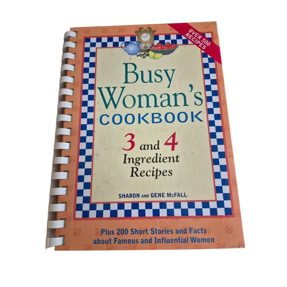 Busy Woman's Cookbook Set by Gene McFall and Sharon McFall (2003, Spiral)